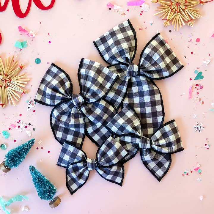 Black and White Gingham for wholesale by Tiny Wonders Bows