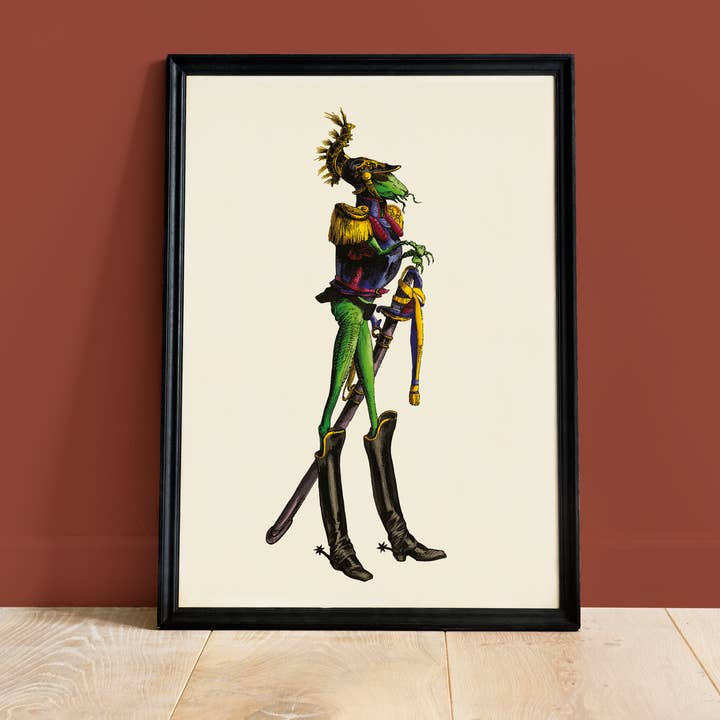 Geanimeerde Dierenkaart - Sprinkhaan Kaart voor wholesale door Colette de B.