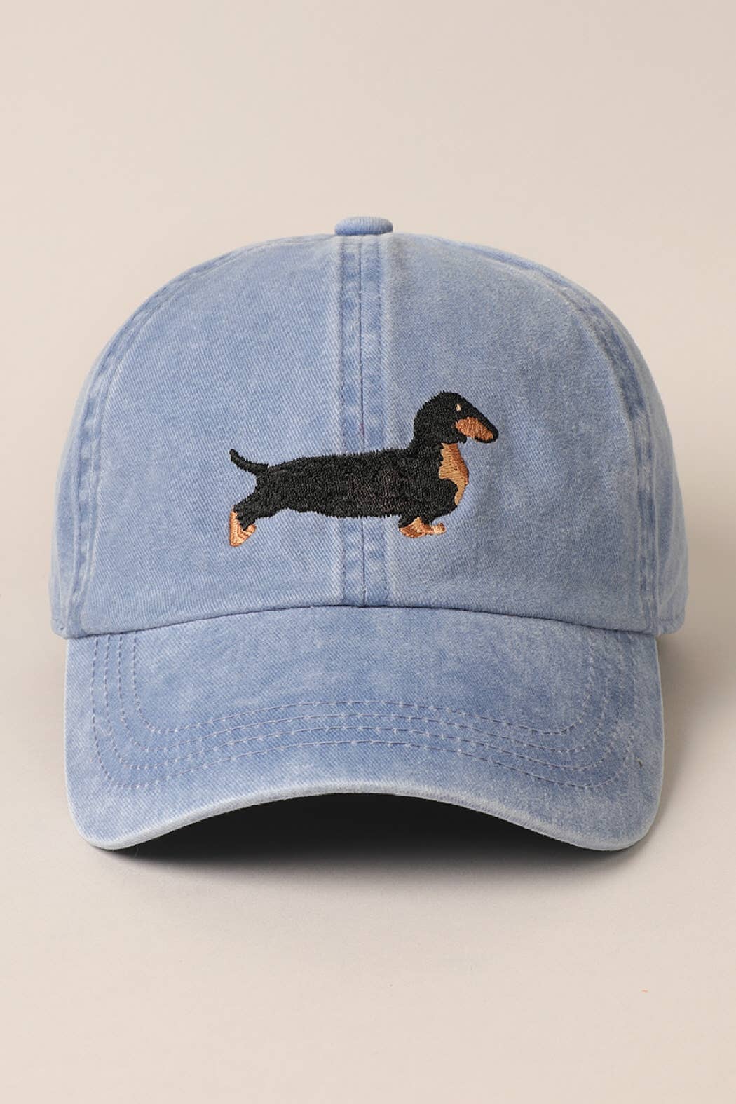 Fashion City - Wholesale Baseball cap – Unisex - Dachshund Embroidered Baseball Dad Cap