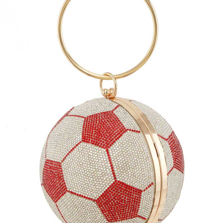 Shop Neighbors - Wholesale Clutch Bag - Women's - Full Rhinestone Soccer Ball Clutch