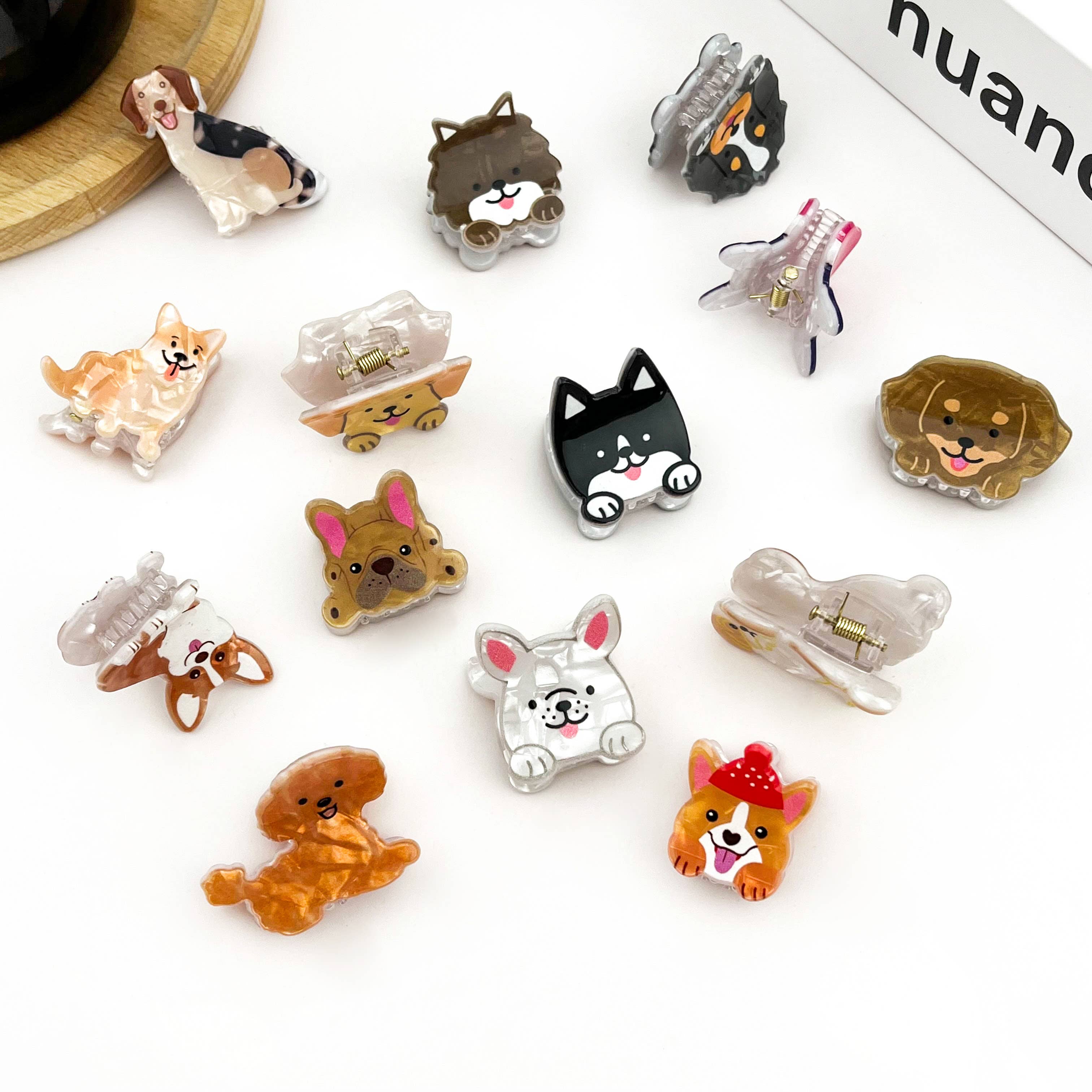 TheDivaSoap - Wholesale Hair Clip - Women's - Mini Dog Series Hair Claw Clips, Cute Puppy Animal Hair Clip14