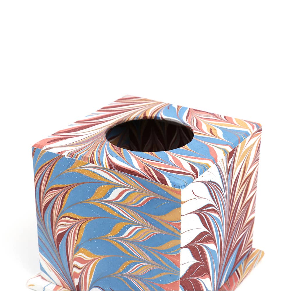 Craft Boat – Caixa de lenços por atacado – Caixa para Lenços de Papel com Mármore Manual5