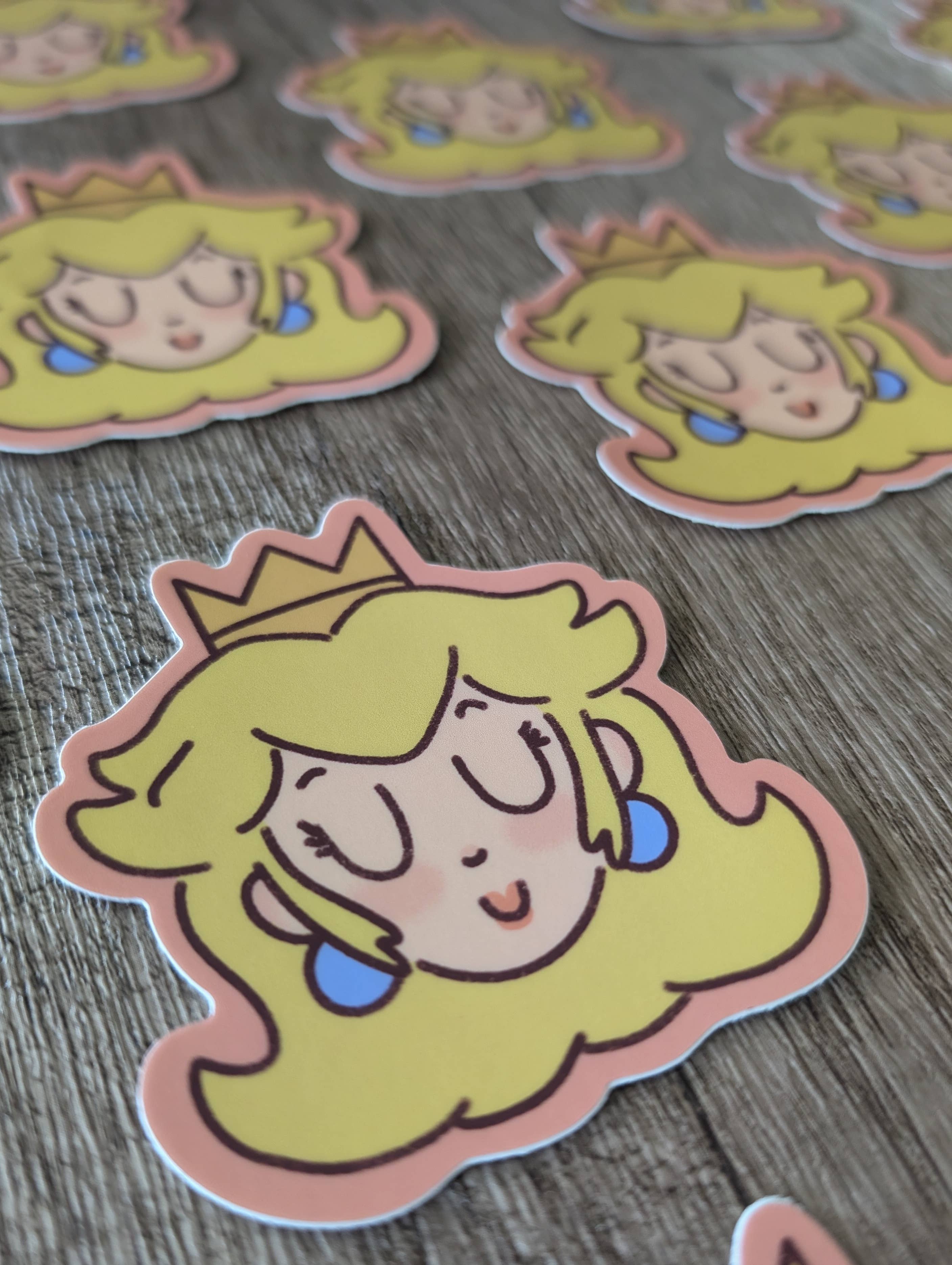 Sadsquatch – Großhandel Aufkleber – Netter Super Mario Friends Luigi Peach Wario Vinyl-Aufkleber10