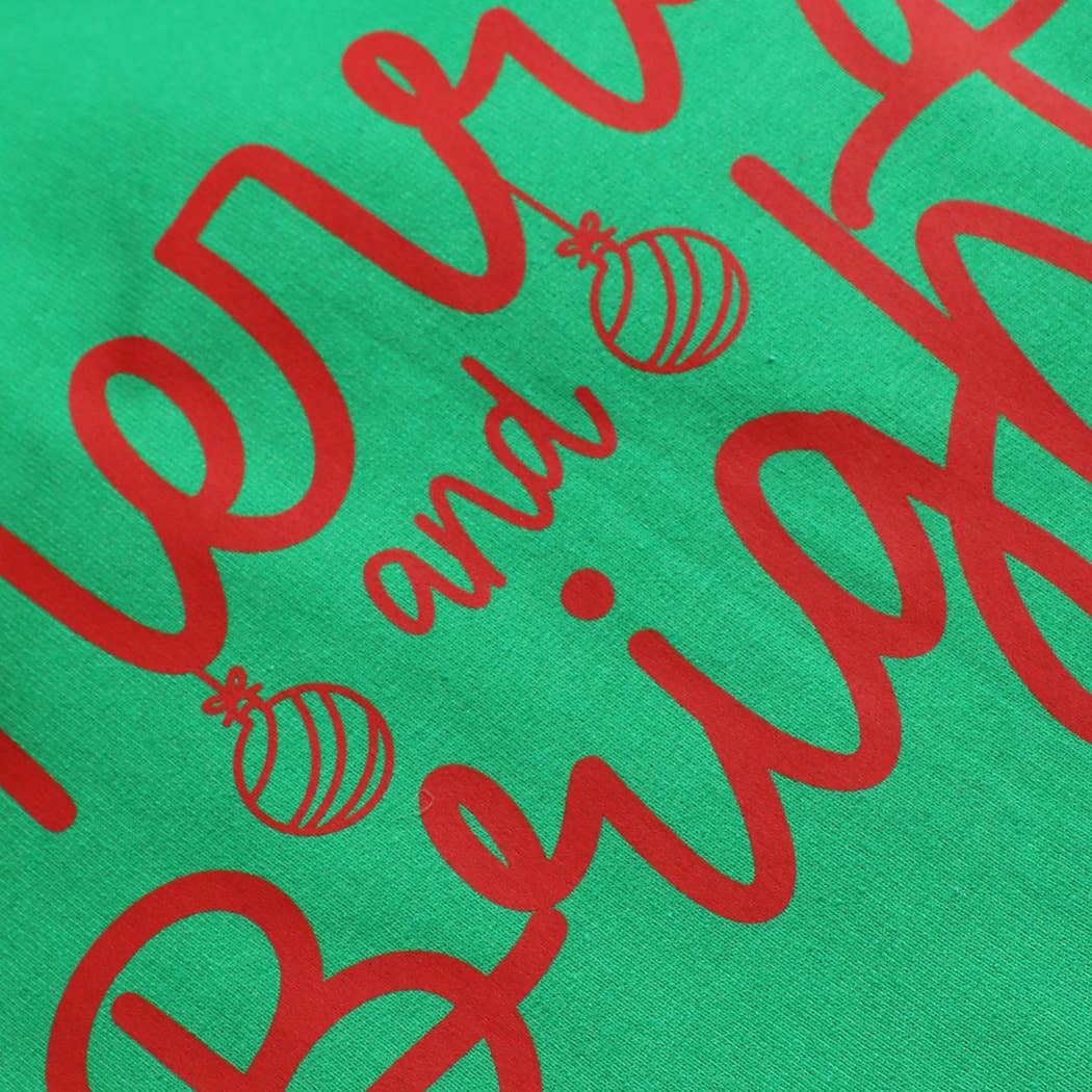 Fashion City - Wholesale Graphic Sweatshirt - Unisex - MERRY AND BRIGHT Heavyweight Fleece Sweatshirt1