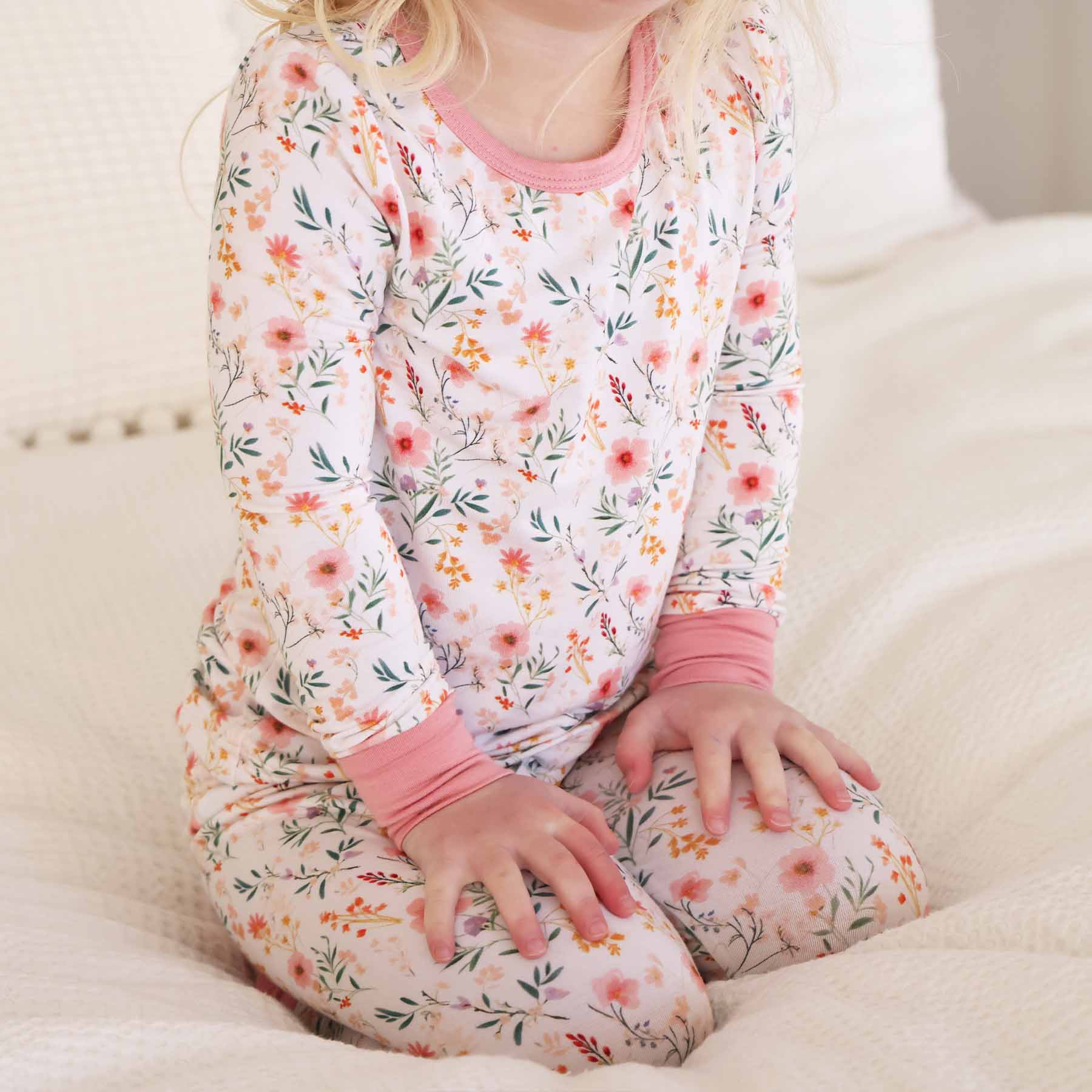 Caden Lane - Wholesale Sleepwear Set - Kids - Winnie's Wildflowers Two Piece Pajama Set2
