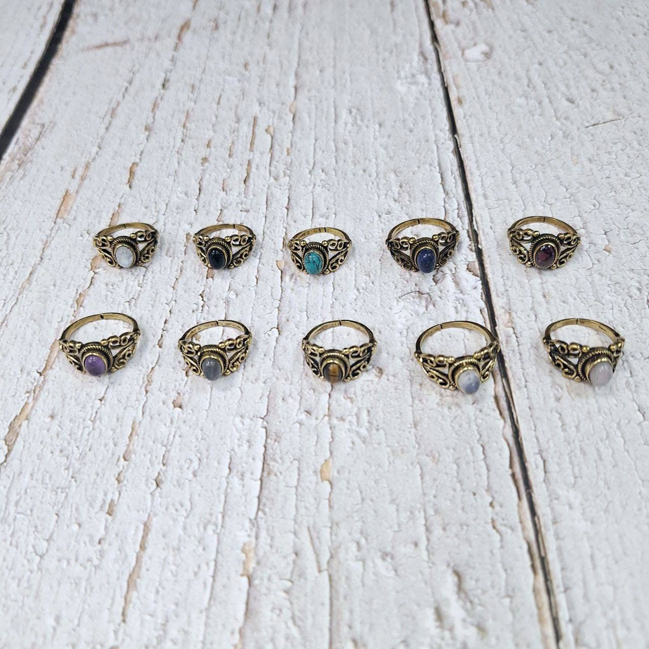 Hecho a mano - Wholesale Single Stone/Solitaire Ring - Assortment of rings30