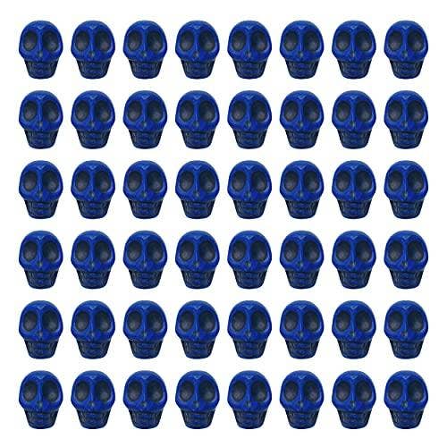 Mandala Crafts - Vendita all'ingrosso Perline - Mandala Crafts - Perline a forma di teschio intagliate in howlite per la creazione di gioielli, teschi piccoli per artigianato, perline a forma di teschio sfuse, per bracciali, distanziatori1