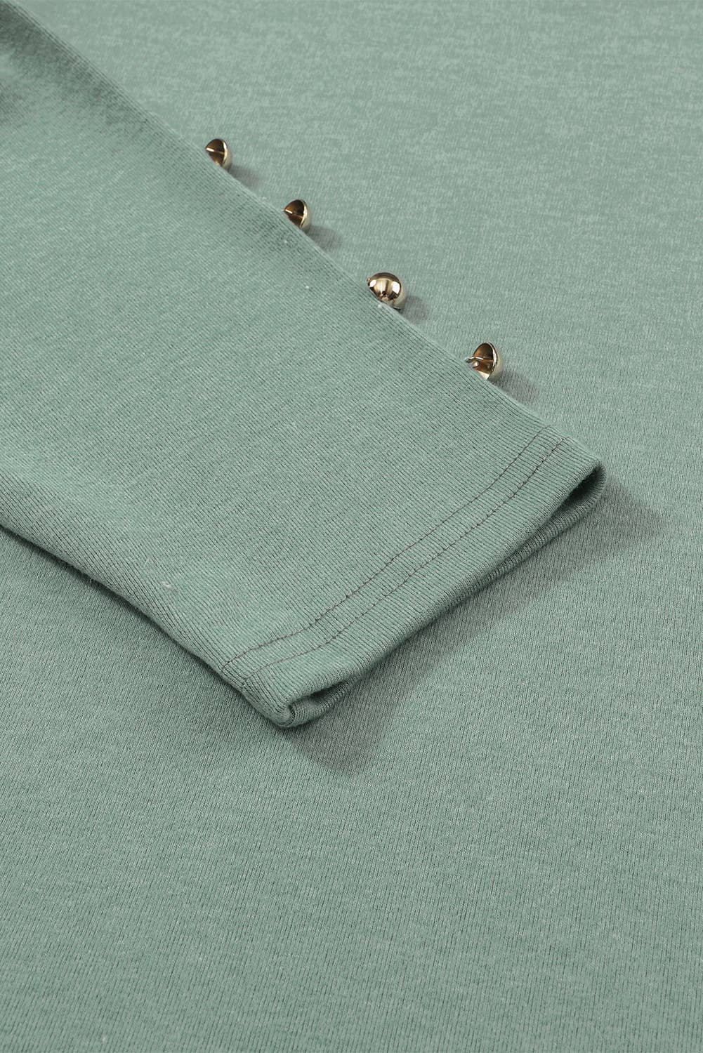 PartyEight - Wholesale Blouse - Women's - Buttoned Puff Long Sleeve Sheath Top10