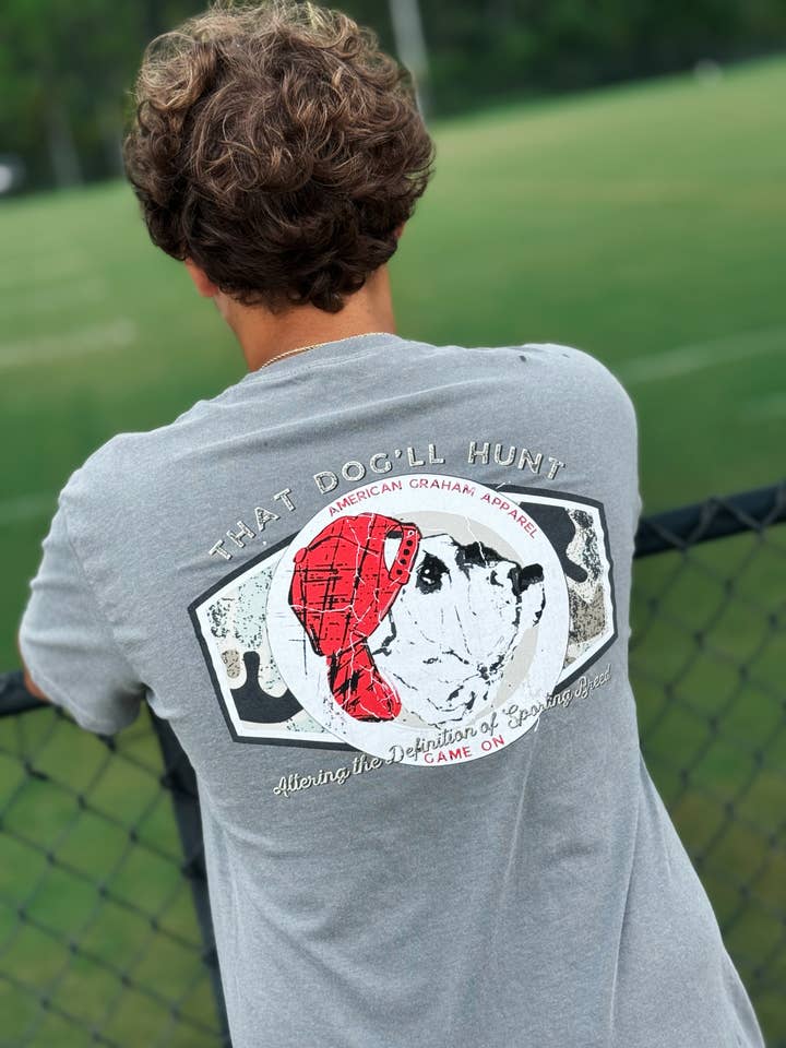 That Dog'll Hunt: Sporting Bulldog Graphic T-Shirt - Georgia for wholesale by American Graham Apparel