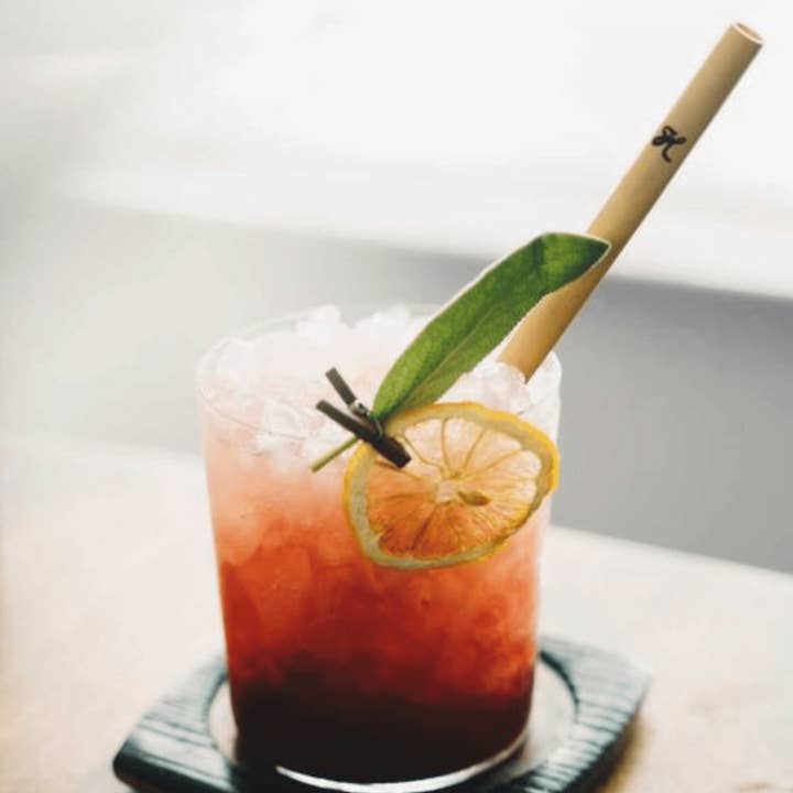 Holy City Straw Company - Wholesale Drinking Straw - 500 Laser Engraved, Branded Reed Straws