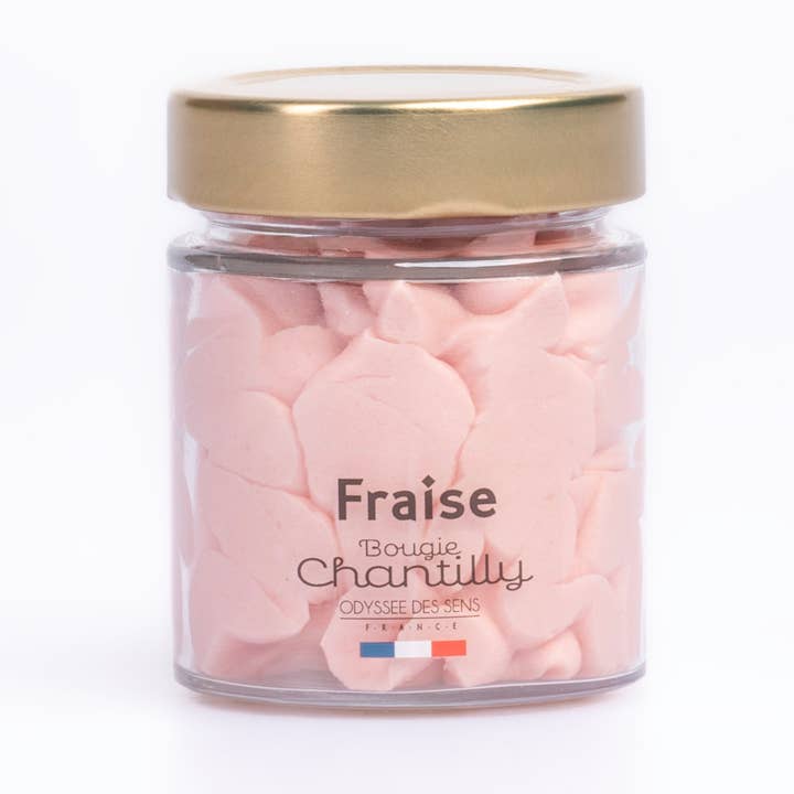 Morango - Vela Chantilly gourmet 80g por atacado de ODYSSÉE DES SENS