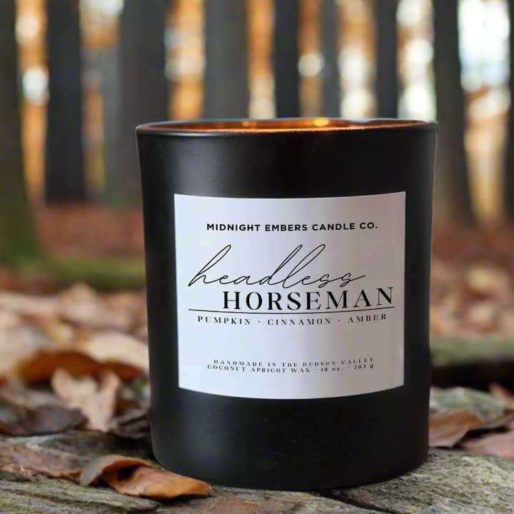 Midnight Embers Candle Co. - Wholesale Jar/Filled Candle - Headless Horseman | 10 oz. Matte Black Candle0