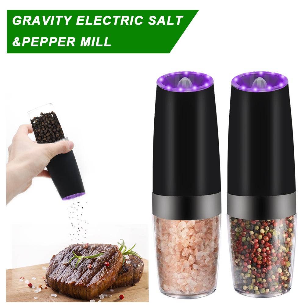 Vistal Supply - Wholesale Pepper Mill - Electric Gravity Sensor Automatic Pepper Grinder Kitchen Tools SP1