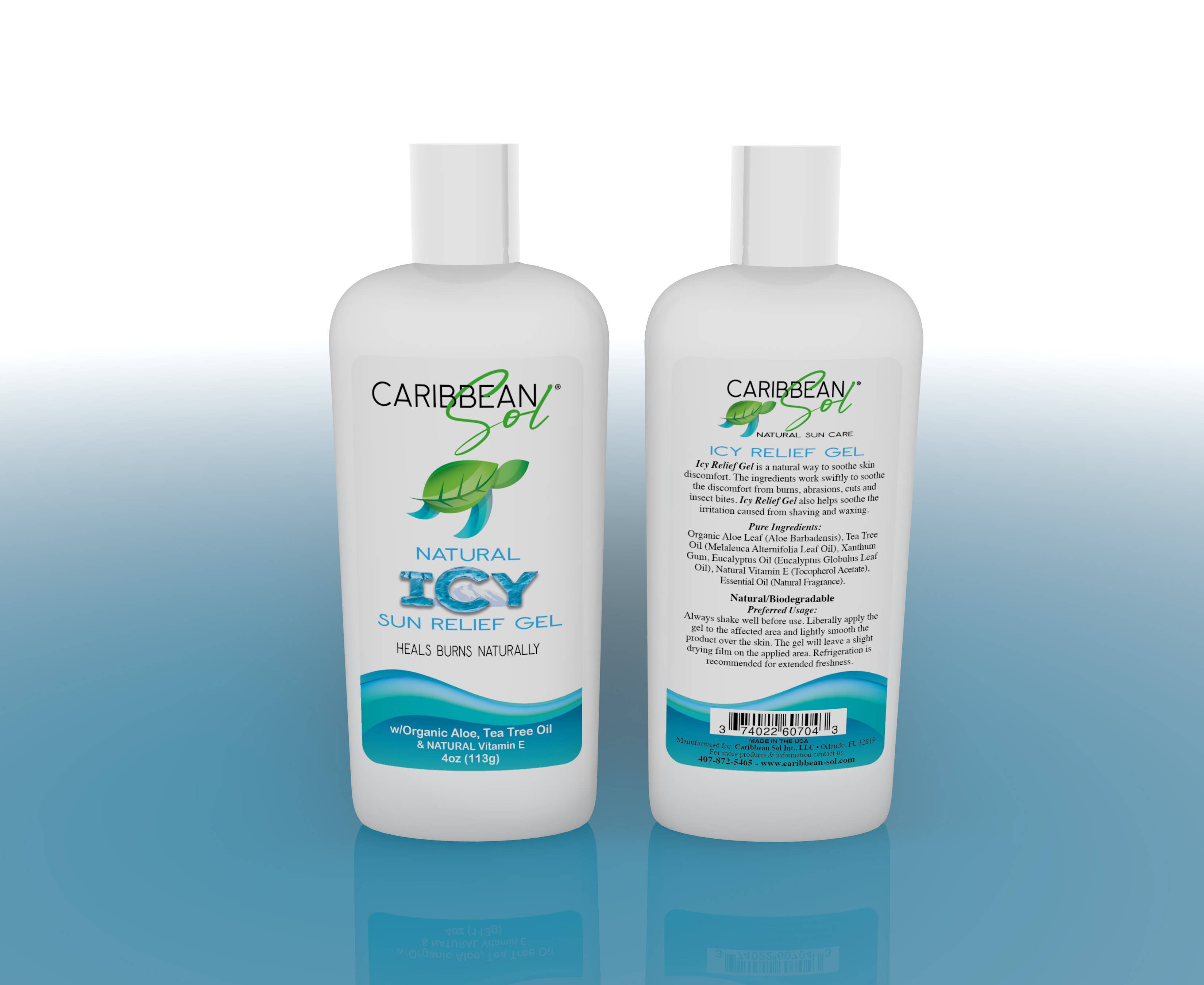 Caribbean Sol - Wholesale Aftersun/Sun Damage Repair Cream - Caribbean Sol Icy Sun Relief Gel1