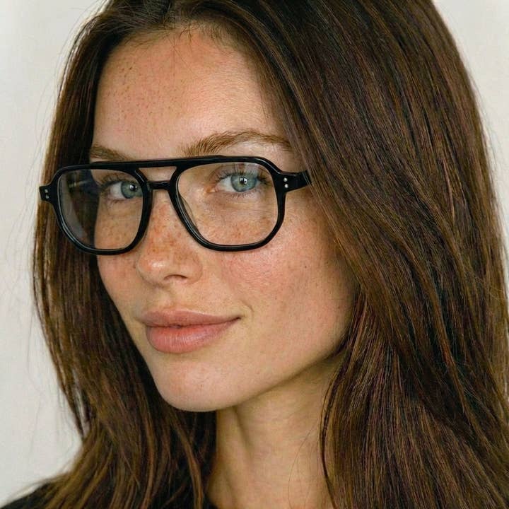 Cadogan Blue Light Blocking Optical Glasses - Black for wholesale by Greenwich Social Club