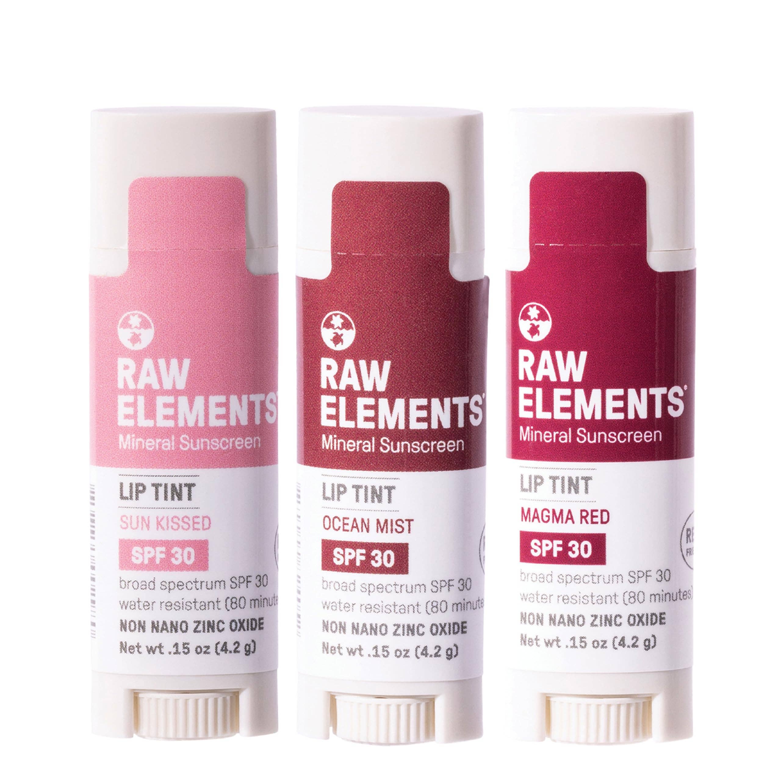 Raw Elements – wholesale Lip Balm – Raw Elements Tinted Lip SPF 30 .15 oz Sunrise Pack0
