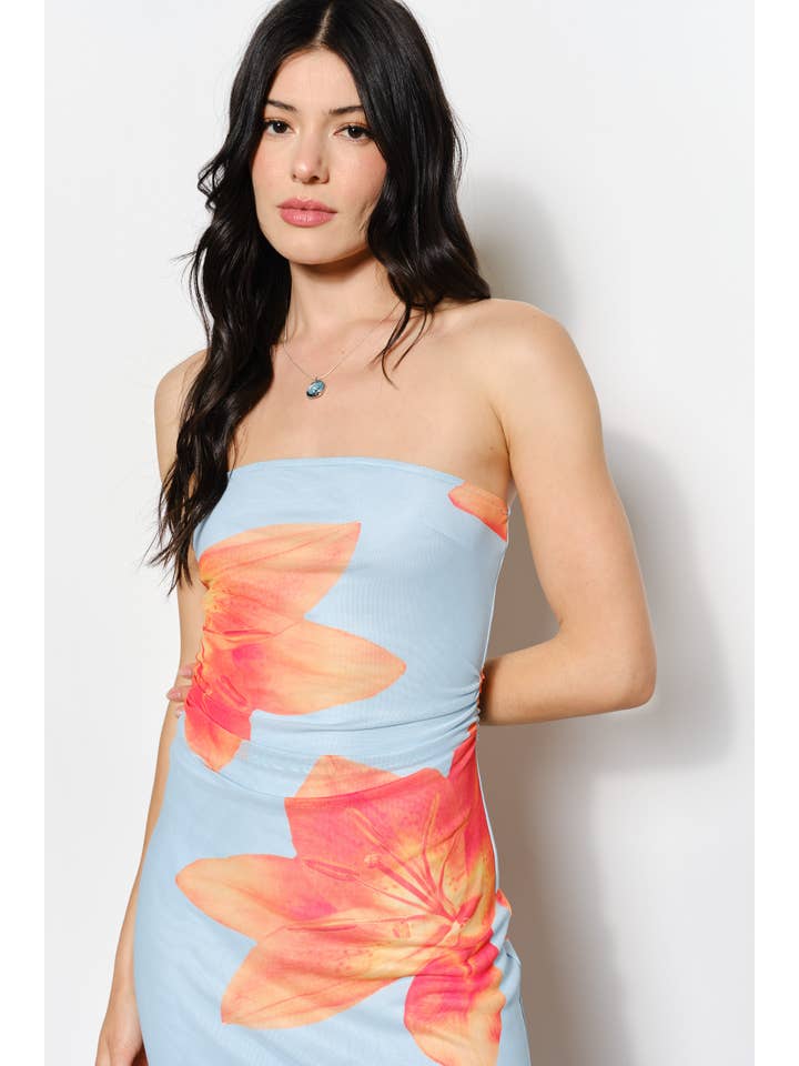 Pretty Garbage - Wholesale Dress - Women's - EVELYN EXCLUSIVE FLORAL PRINT DRESS