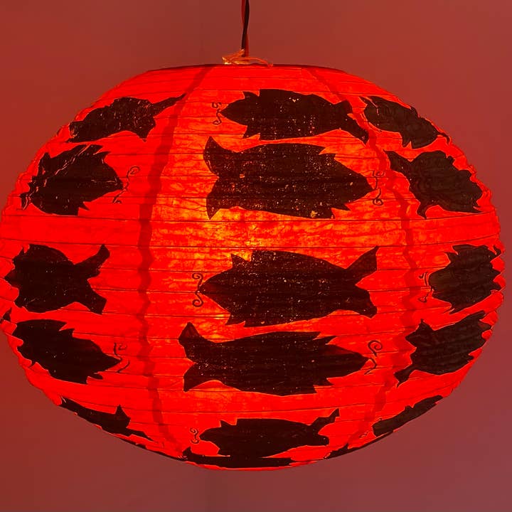 Local Women’s Handicrafts - Wholesale Paper Lantern/Lamp - Lokta Paper Lantern12