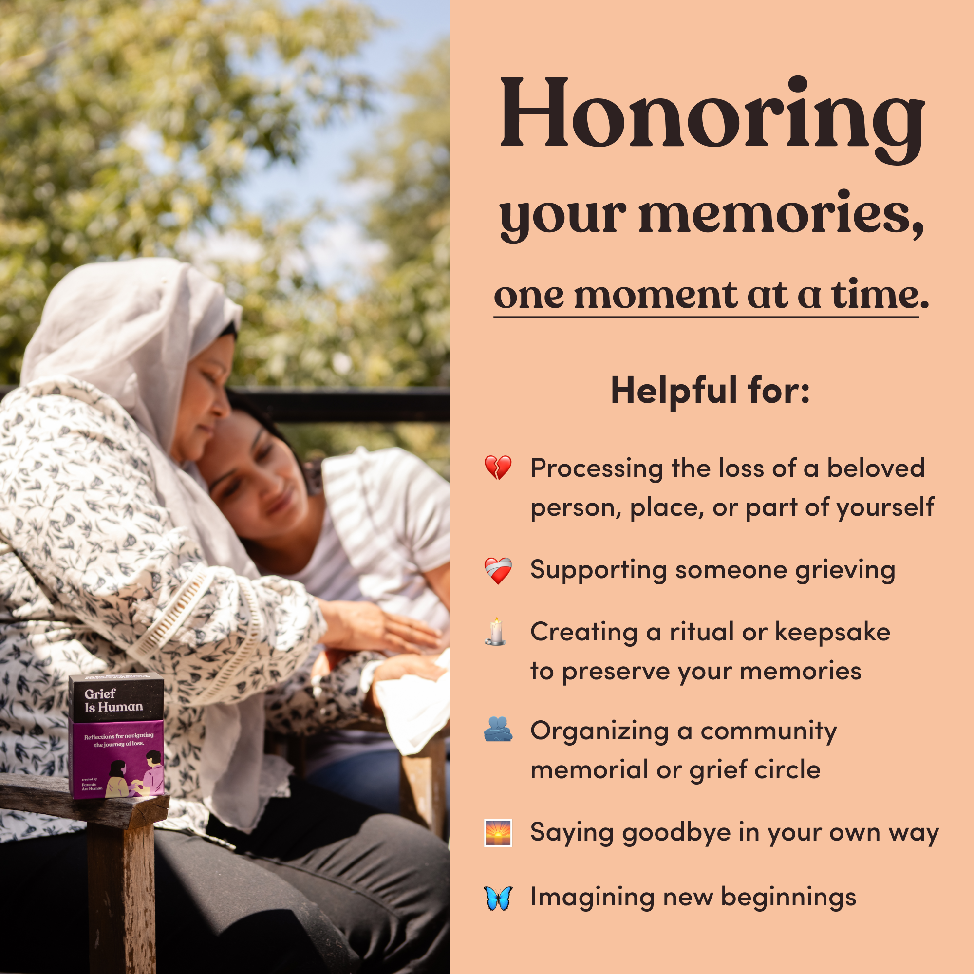 Parents Are Human | Card Games for Family, Love, & Healing - Wholesale Card Game - Grief Is Human3