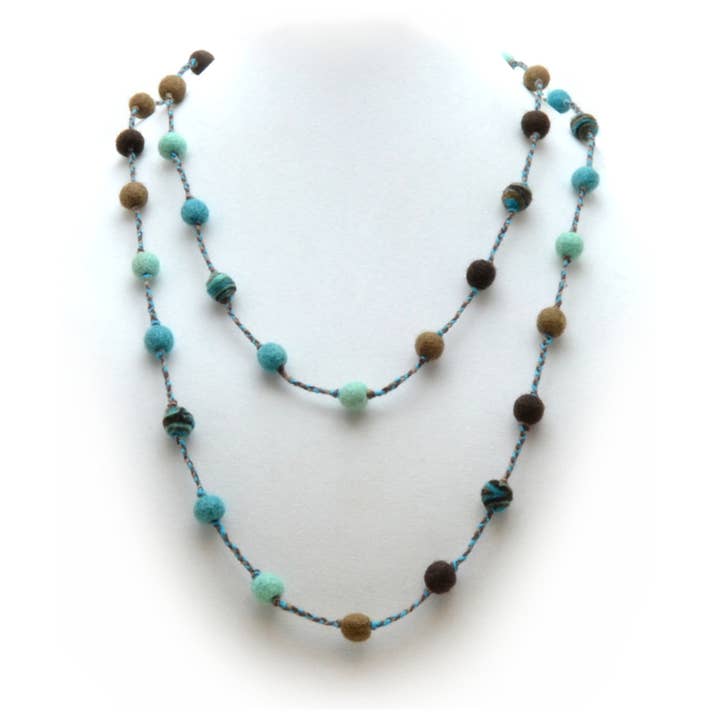 Colar de feltro de lã feltrado à mão em Meteor 60 polegadas Brown BL por atacado de Erik & Mike