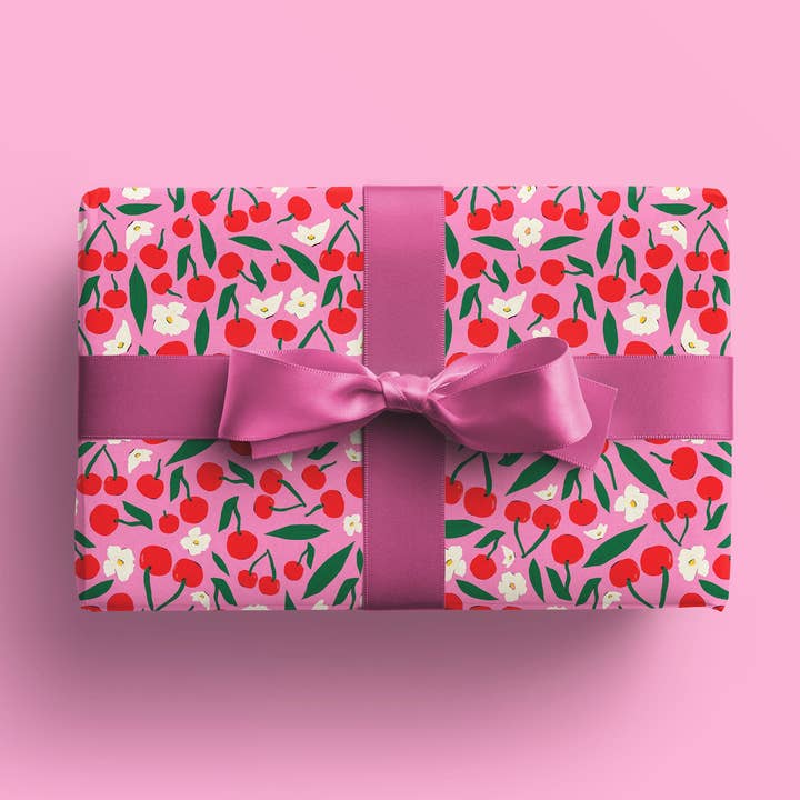 CHERRIES – Wrapping Paper for wholesale by Paperole