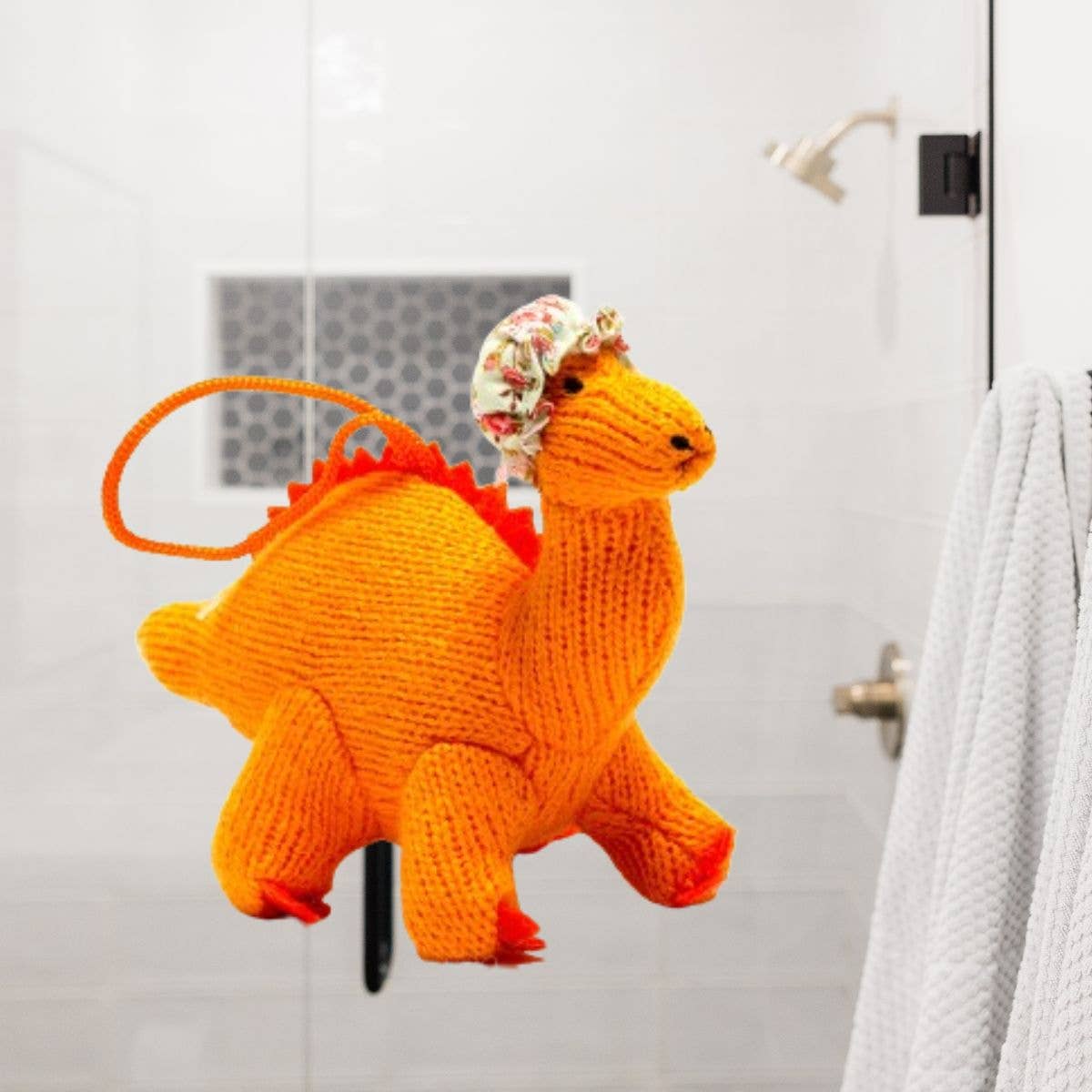 Best Years Ltd - Vendita all'ingrosso Decorazione - Dinosauro Diplodocus Lavorato a Maglia con Decorazione di Cuffia da Doccia2