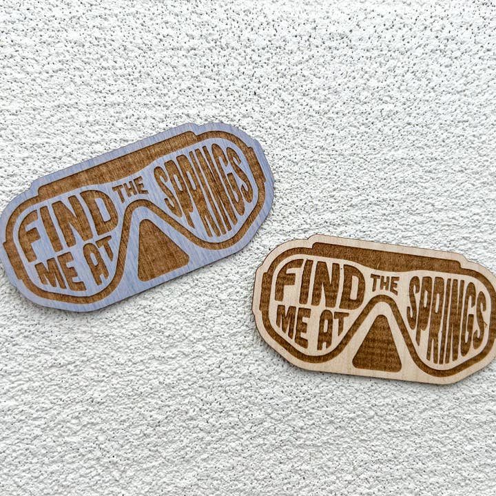 Trova Mi agli Springs Adesivo in Legno - Adesivi Florida per la vendita all'ingrosso da parte di RusticStrokes