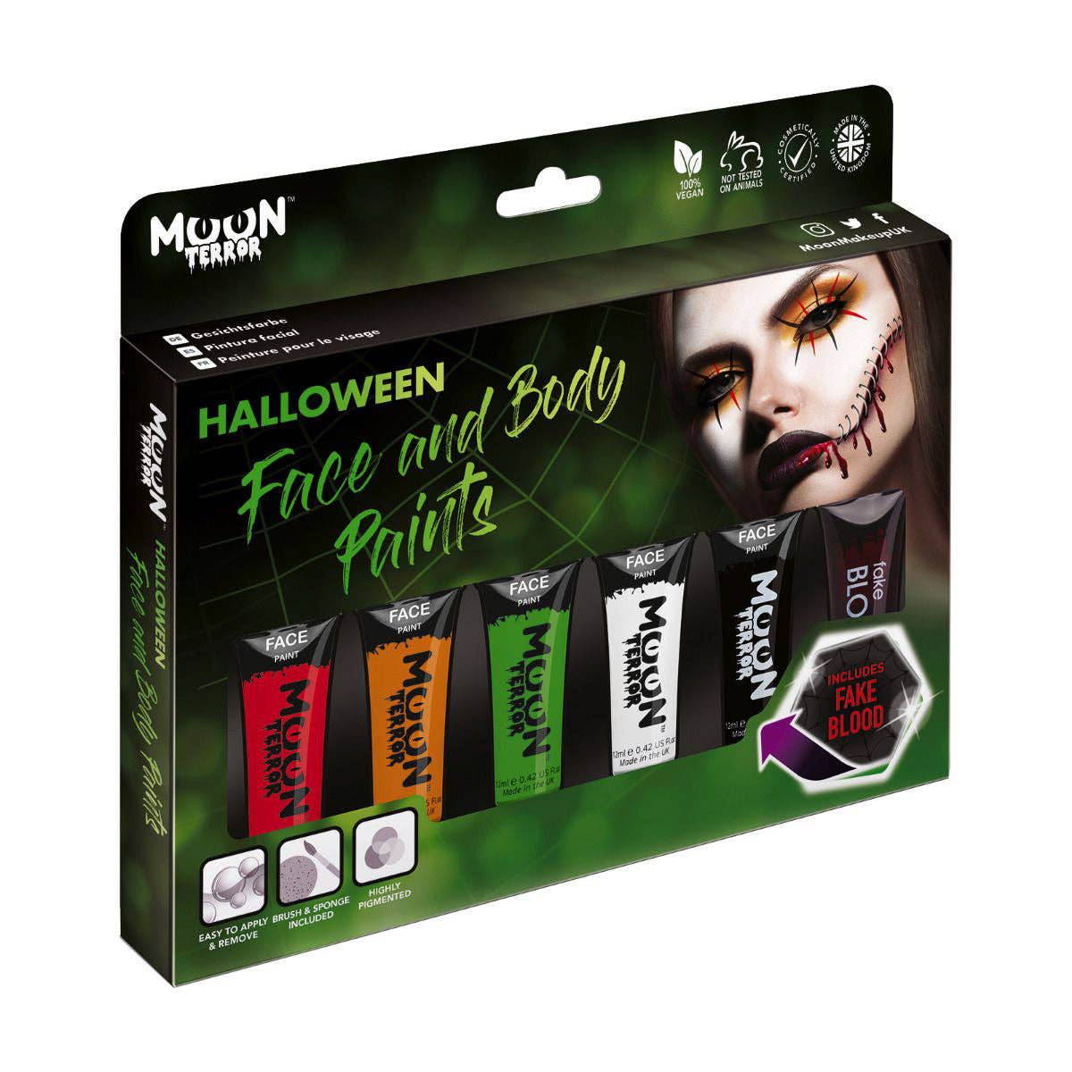 Moon Makeup - Wholesale Face Makeup Palette - Halloween Face & Body Paint Makeup6