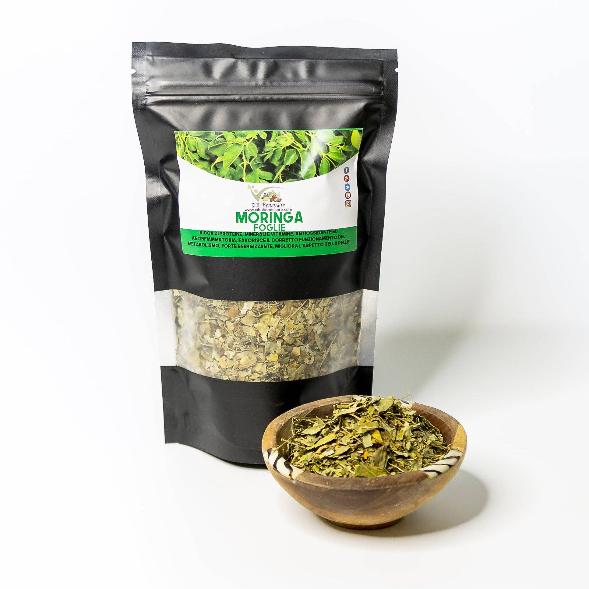 Cibobenessere - Venta al por mayor Tés saludables/desintoxicantes - Hojas de Moringa Oleifera0