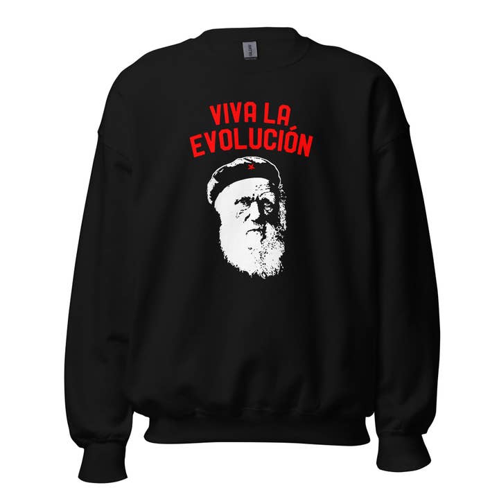 Darwin - Viva l'Evoluzione - Felpa per la vendita all'ingrosso da parte di The Philosopher's Shirt