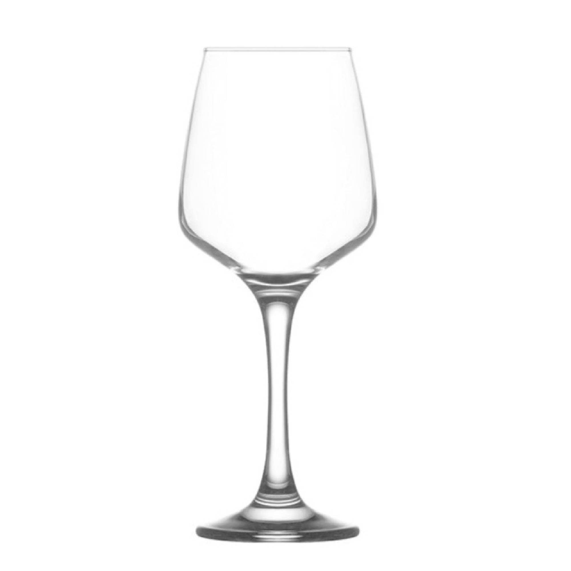 Hakan - Wholesale Wine Glass - LAV Lal Angled Wine Glasses with Stem, 6 Pcs, 10 Oz (295 cc)2