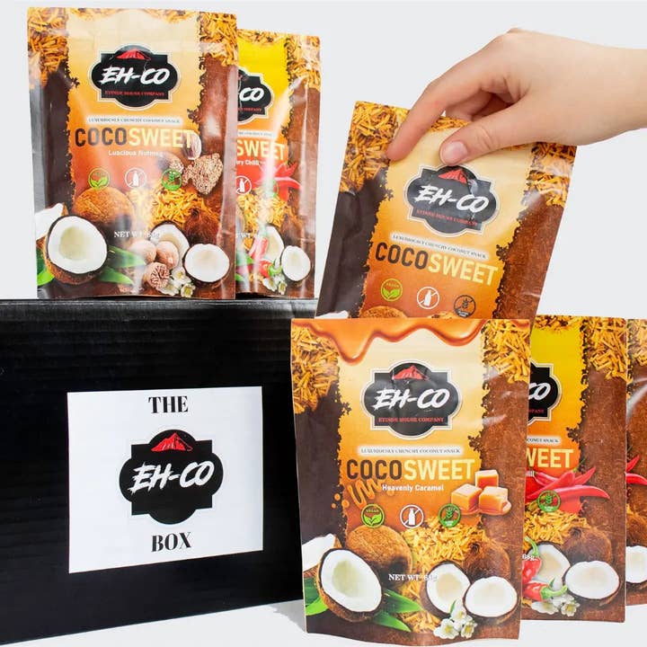 6-pak CocoSweet-pakke for engroshandel hos Etinde House Company