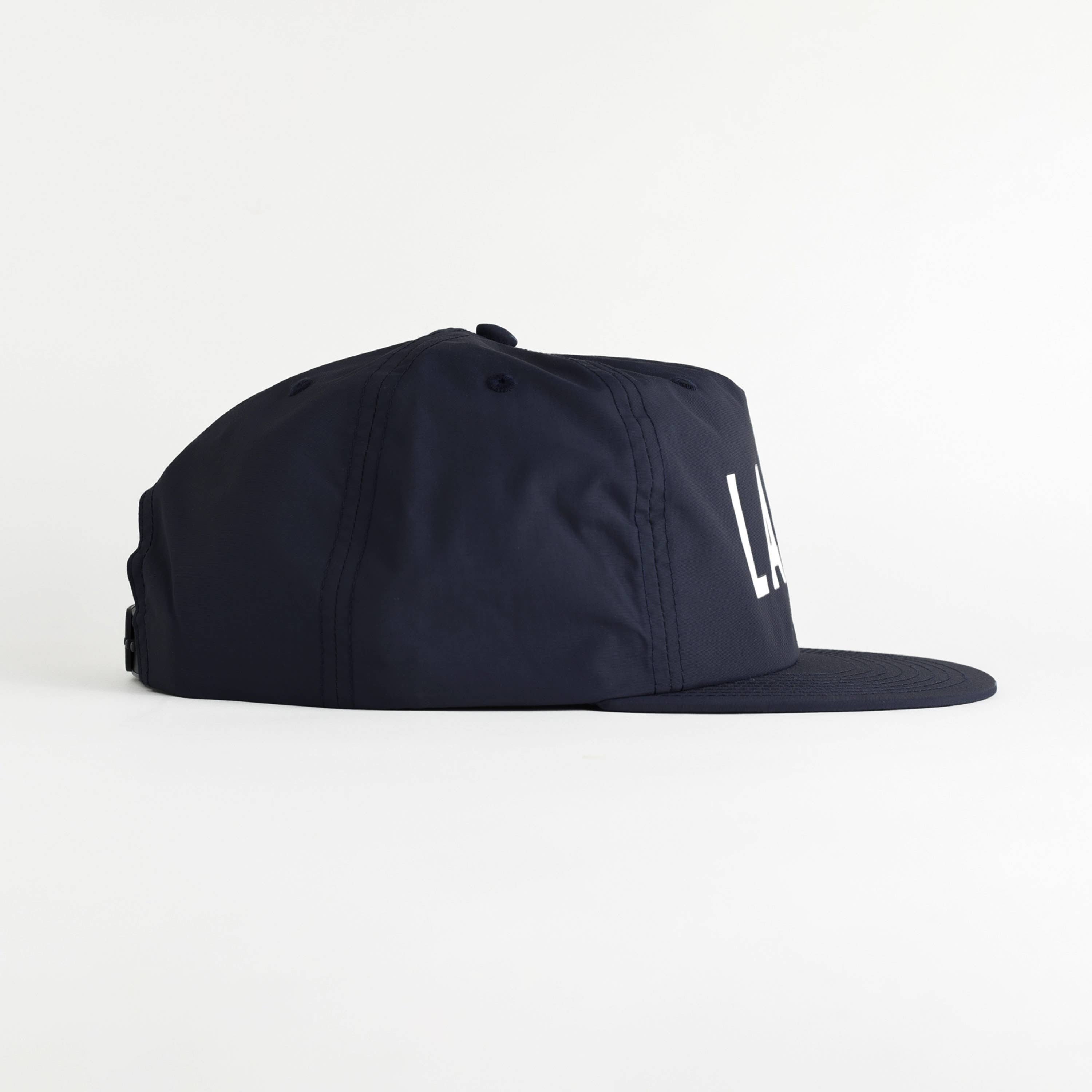 Endless August Supply Co. - Wholesale Flat Brim Cap - Unisex - Lake Recycled Nylon Hat7