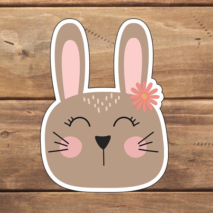Bunny Sticker | Vinyl sticker | laptop sticker | for wholesale by C3DAR Design