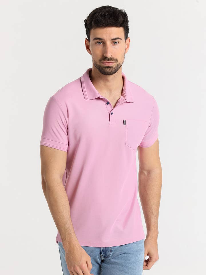 SIX VALVES - Polo à manches courtes avec poche poitrine pour la vente par PAUSANT SHOP ONLINE