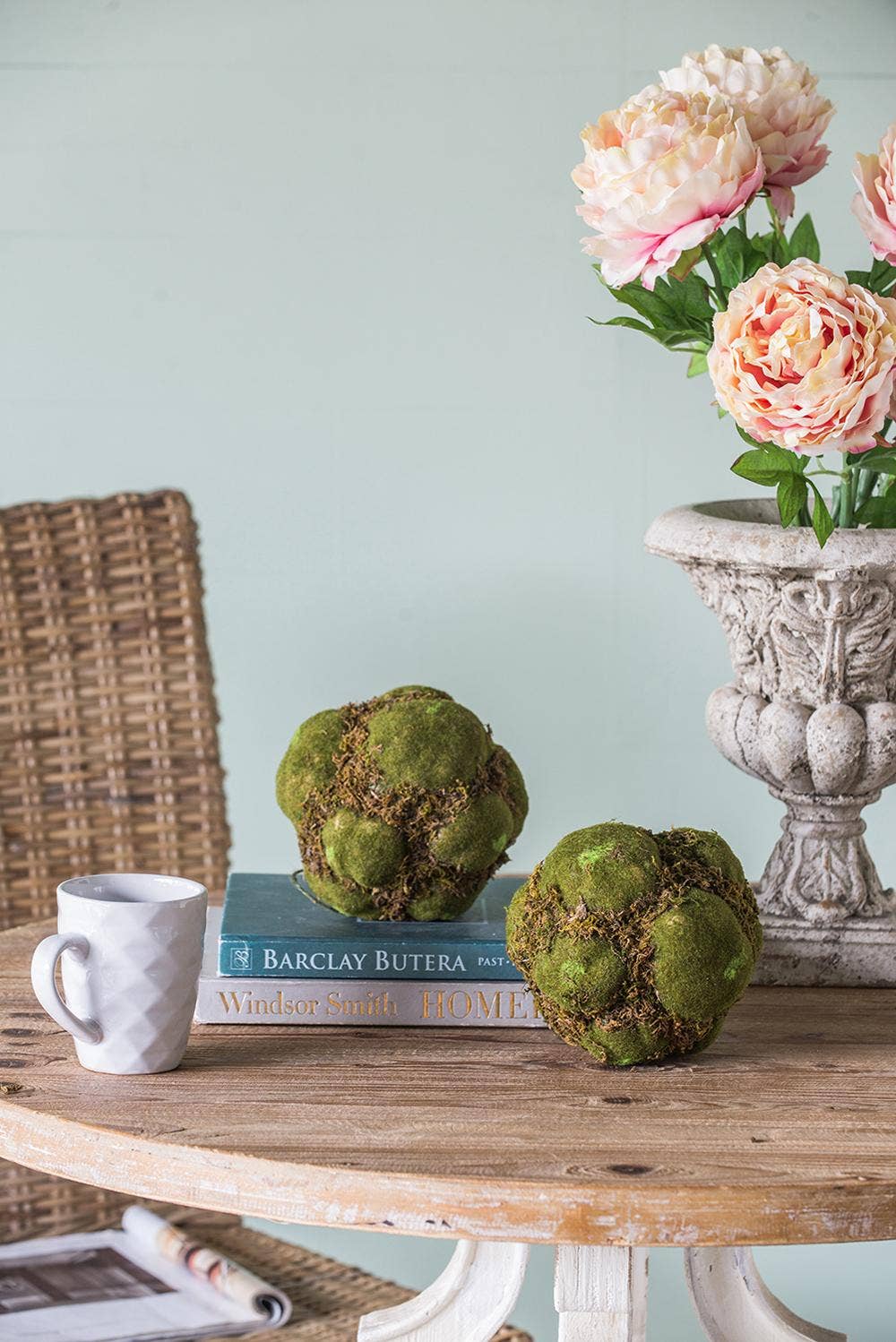 A&B Home Group Inc. - Wholesale Artificial Plant - S/3 D6.5" Artificial Decorative Moss Ball - Green6