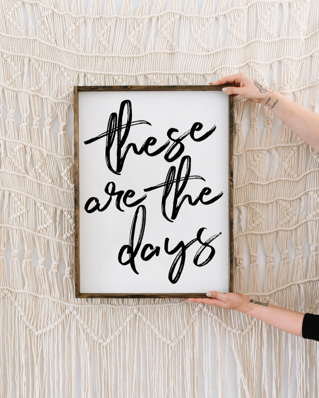 Williamraedesigns – wholesale Art print – These Are the Days Framed Print Modern Farmhouse Wall Art4