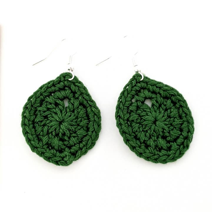 Handmade Crochet Tear Drop Earrings for wholesale by Royaboya Handmade