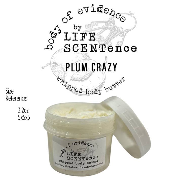 Manteiga Corporal Corpo de Prova Plum Crazy de 5oz por atacado de Life SCENTence