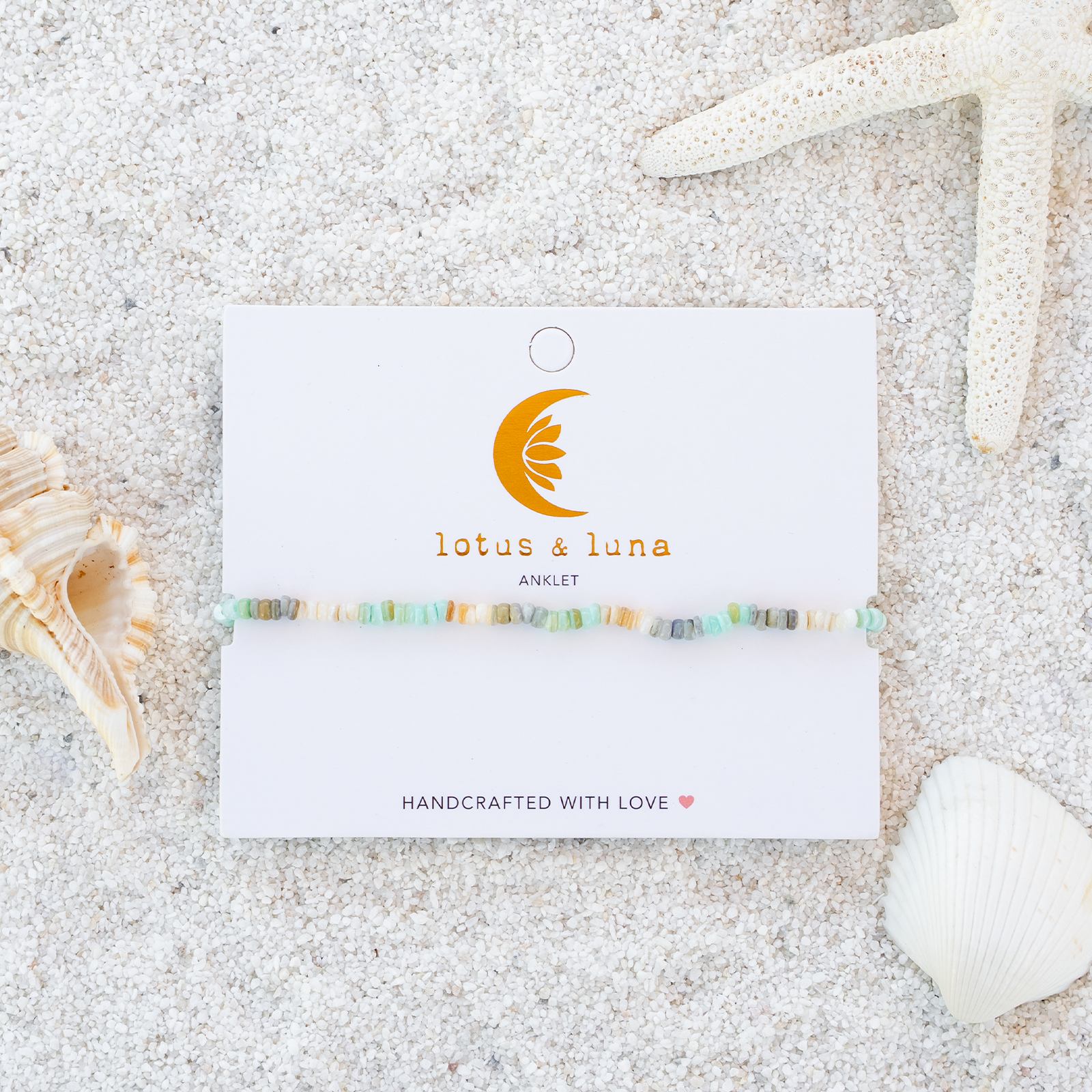 Lotus and Luna - Wholesale Anklet - Pismo Mini Puka Anklet3