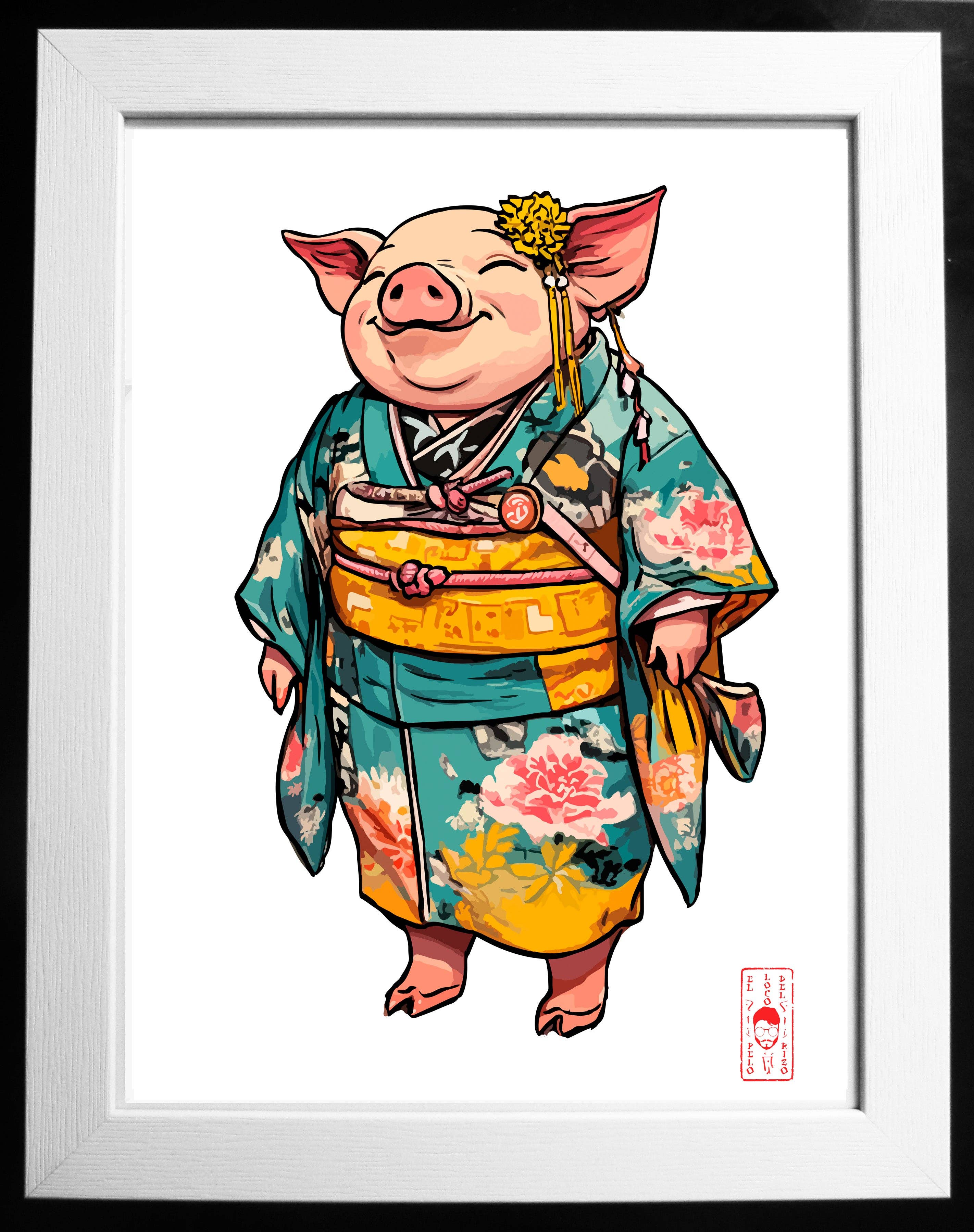 El loco del Pelo Rizo - Wholesale Kunstprint - varken0