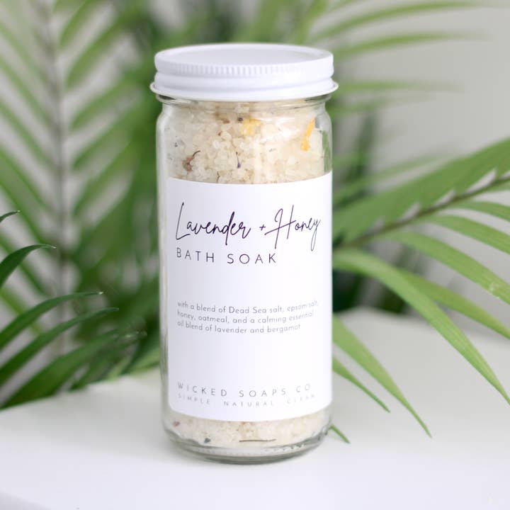Wicked Soaps Co. - Wholesale Bath Soak/Milk - Lavender + Honey Bath Soak