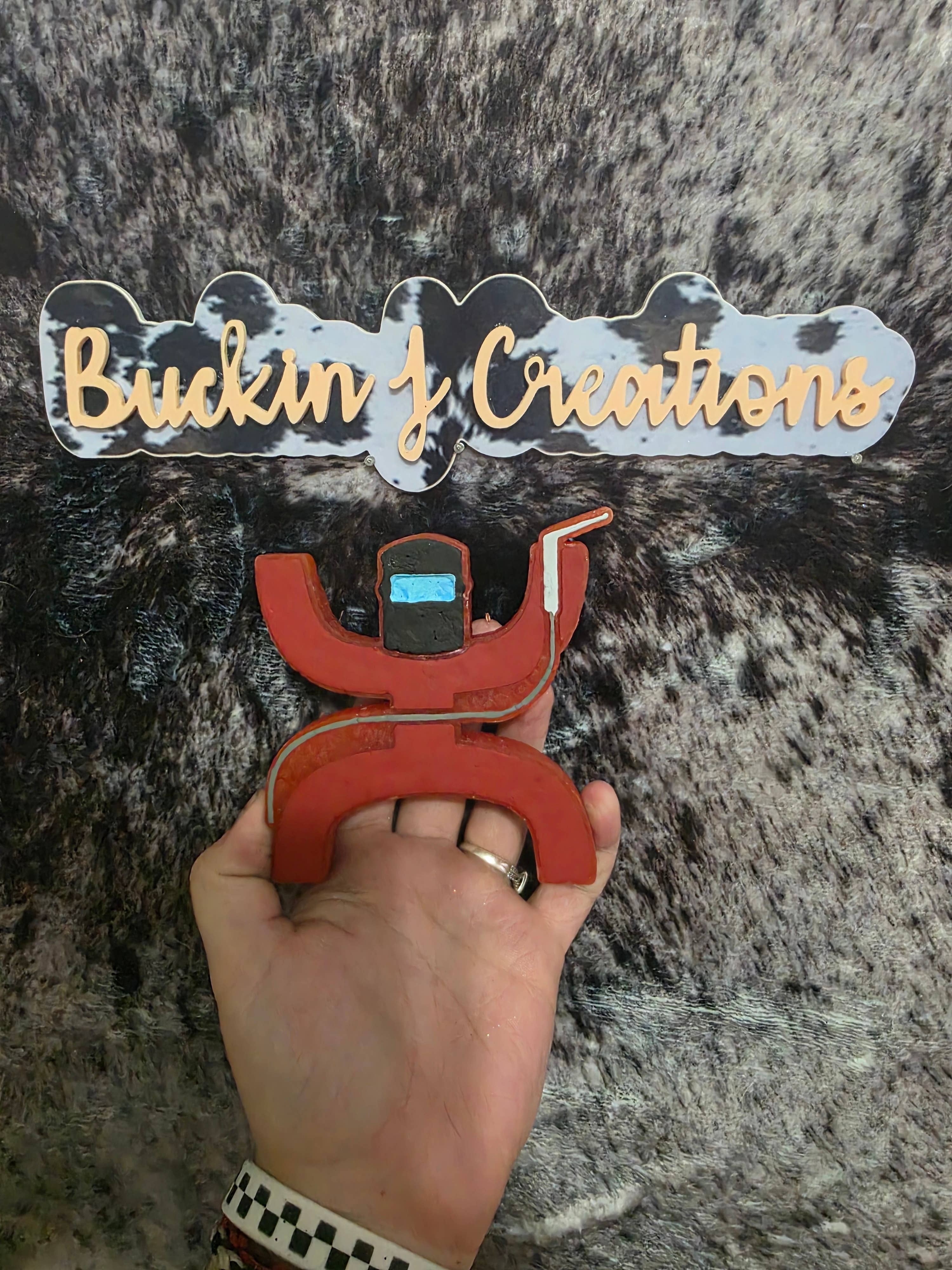 Buckin J Creations - Wholesale Car Freshener - Women's - Hooey Welder Blue Collar Handmade Car Air Freshener4
