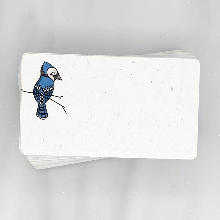Beautiful Blue Jay - Mini Note Cards (Pack of 56) for wholesale by Lemon Doodle