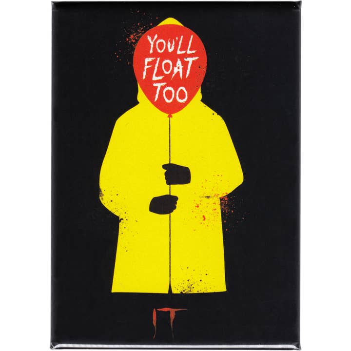 Imán - Stephen King - ¡Eso! "Tú también flotarás" Niño del globo para venta al por mayor de Square Deal Recordings & Supplies