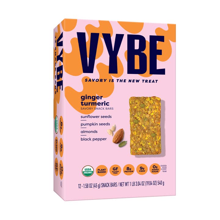 VYBE Snacks - Wholesale Snack Bar - Turmeric Ginger