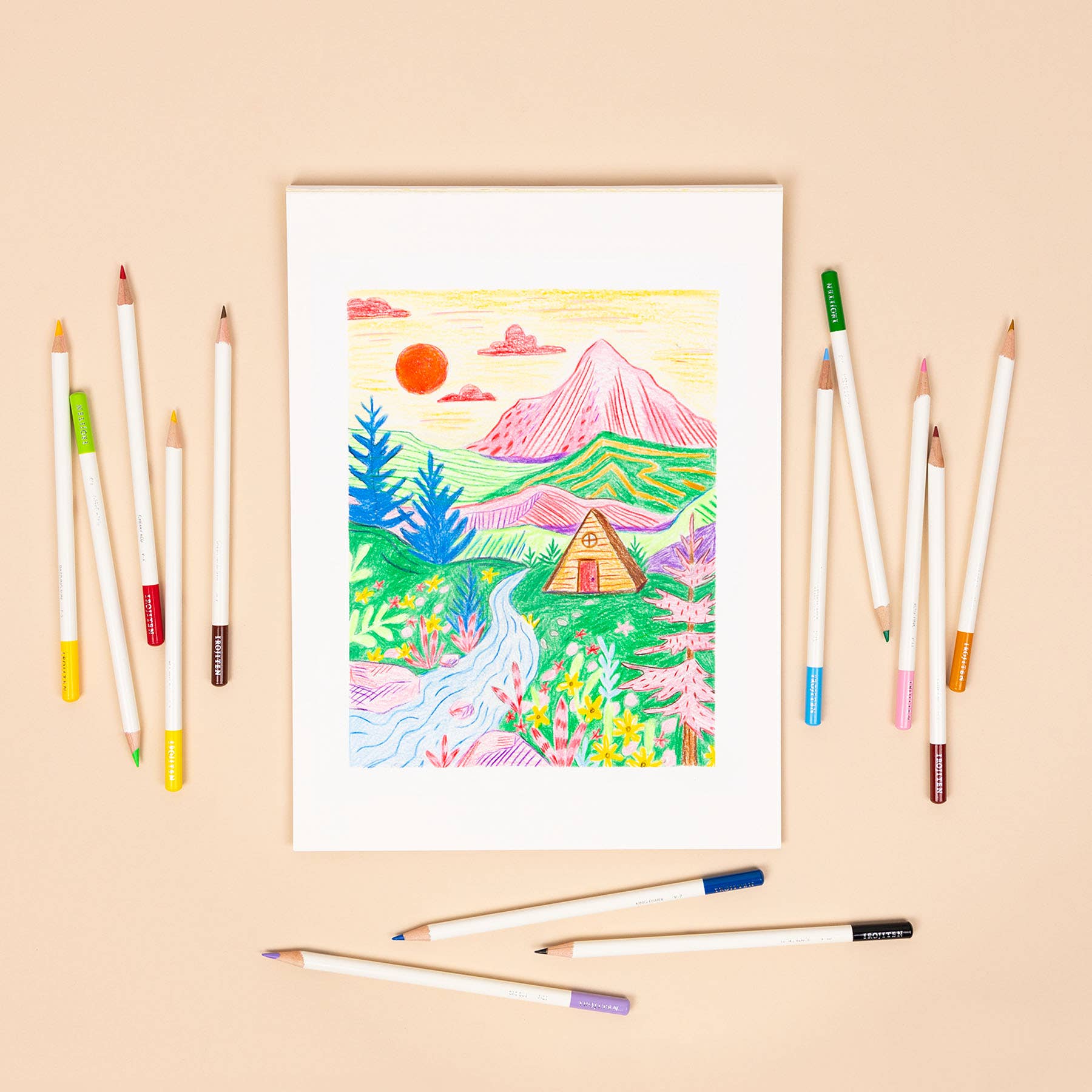 Tombow - Wholesale Colored Pencil - Irojiten Desk Cup, Cottage7