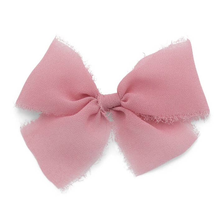 Baby Pink | Raw Midi Bow for wholesale by Bek & Jet