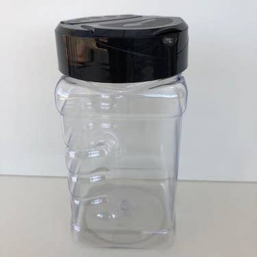 300ml Shaker Jar with Black Shaker Cap for wholesale by Emerald Hill Melts