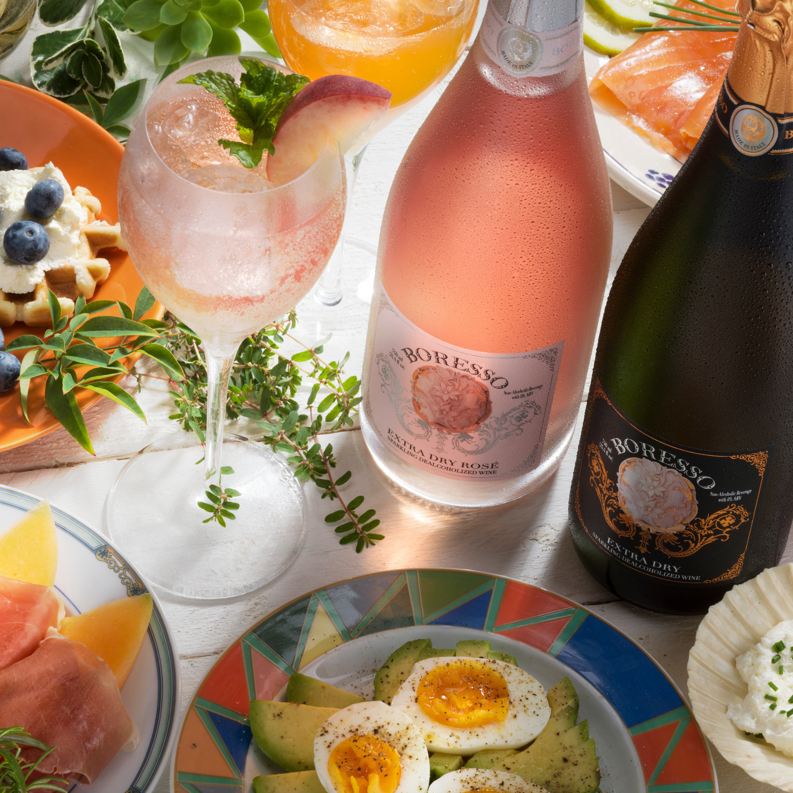 International Loft - Wholesale Non-Alcoholic Spirits/Wine/Beer - Boresso Rosé Sparkling Non-Alcoholic Wine With Gift Box5